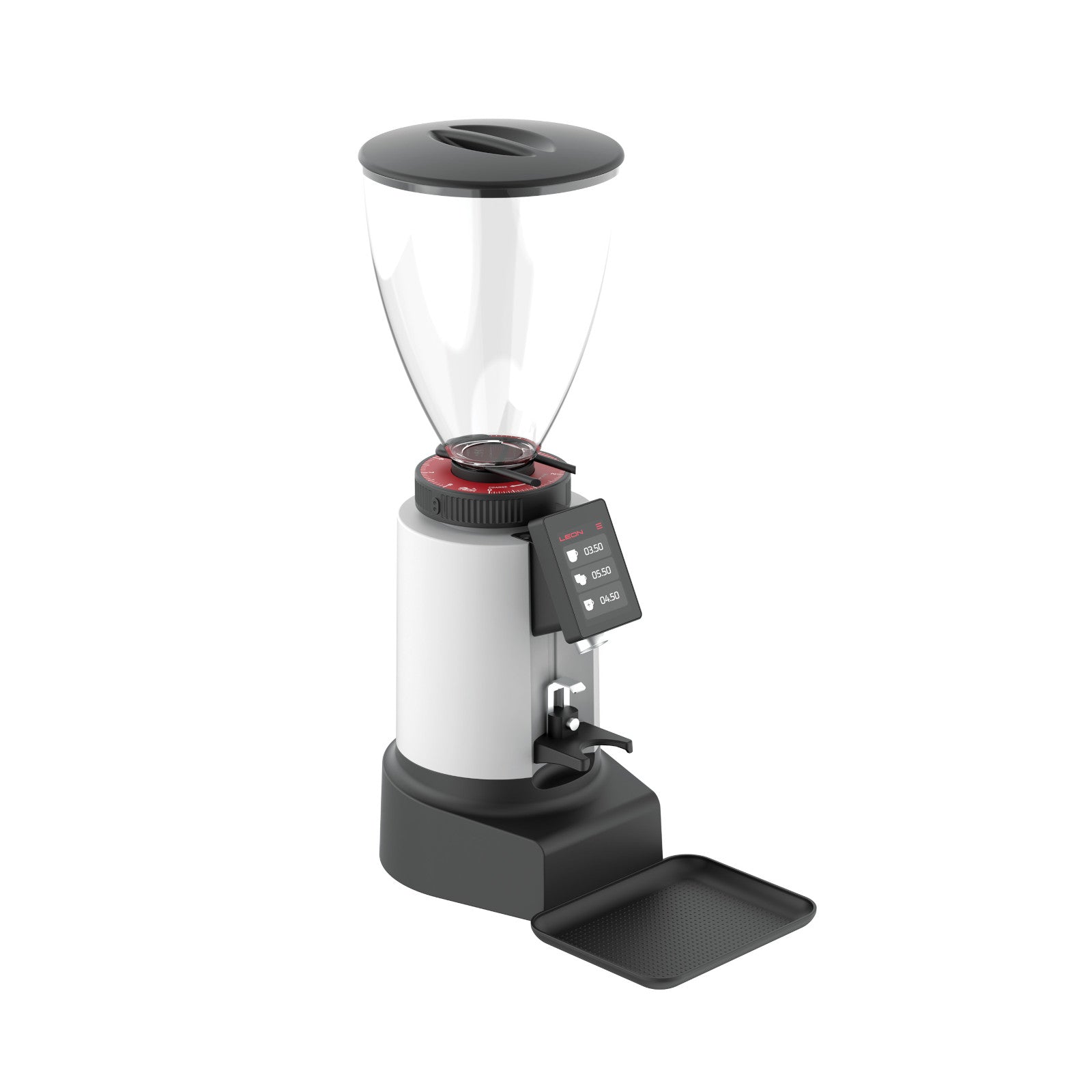 Leon 700 commercial coffee grinder with 64 mm flat burrs for consistent grind quality