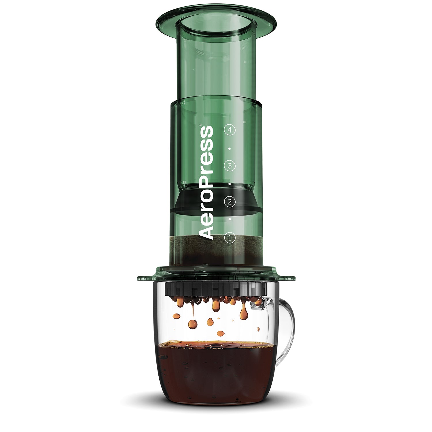 AeroPress Coffee Maker Clear Colours Rounton Coffee Rounton Coffee