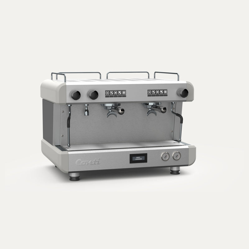 Conti CC100 commercial espresso machine with dual group heads