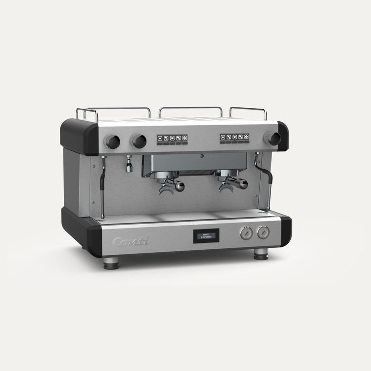Conti CC100 commercial espresso machine with dual group heads