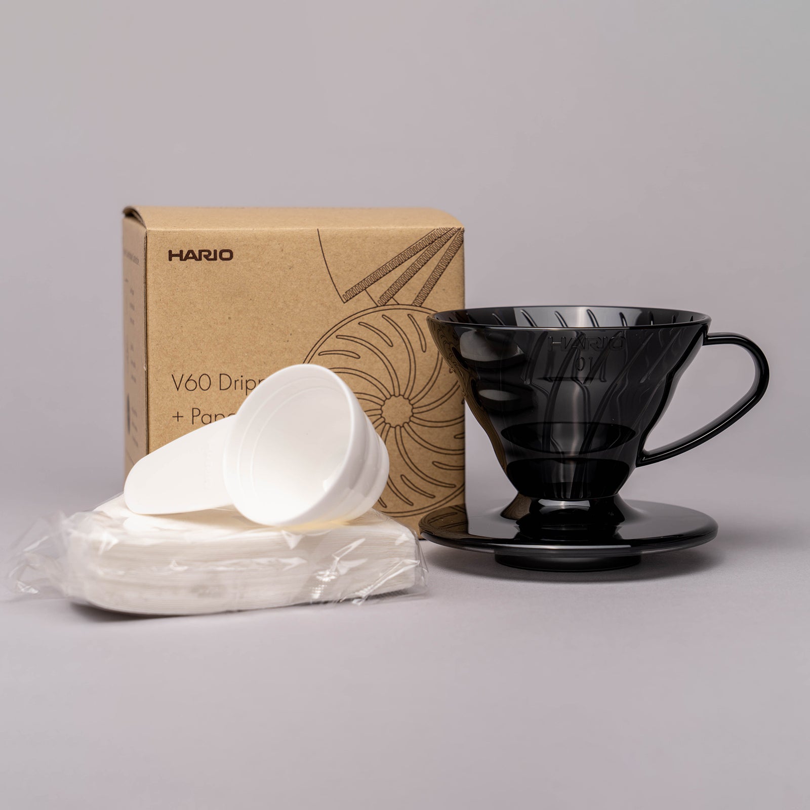 V60 Glass Dripper - Zwart 01 - DE KOFFIE WINKEL V60 Glass Dripper - Zwart 01 - DE KOFFIE WINKEL