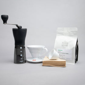 Hario V60 and Mini Mill PLUS Grinder Gift Set: Size 01