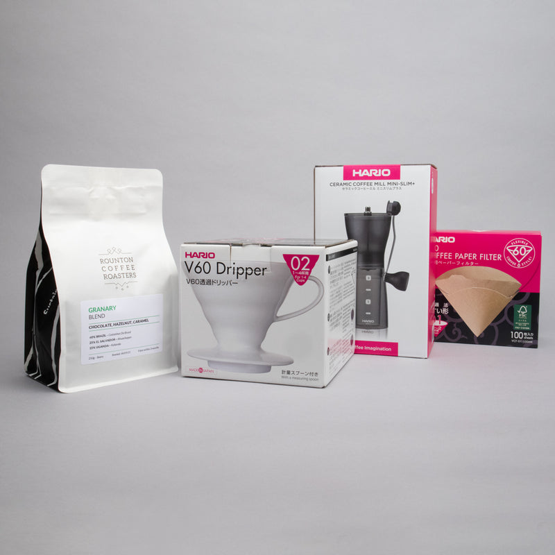 Hario V60 Ceramic Starter Gift Set: Size 02