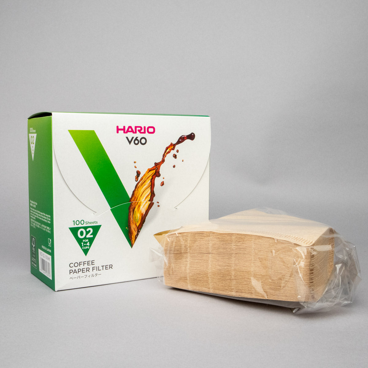 Hario Ceramic Starter Gift Set: Hario Mini Mill Plus V60 Ceramic Starter Kit Size 02 (Red) and a 250g Bag of Specialty Coffee Beans
