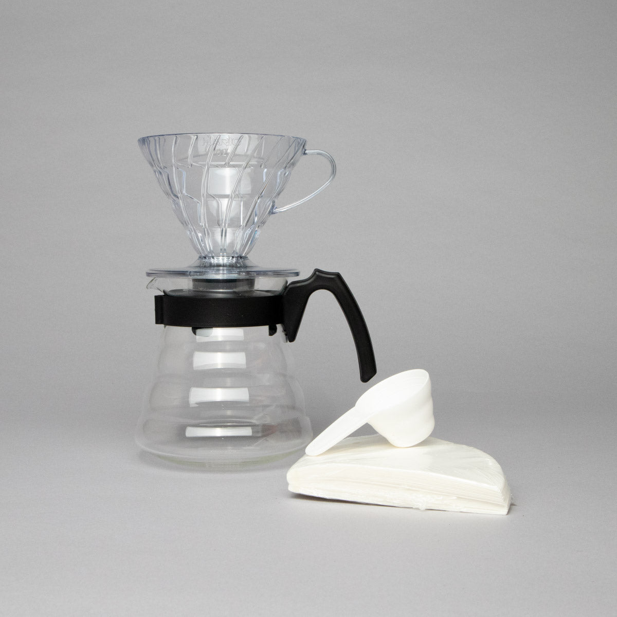 Craft Coffee Starter Gift Set: Hario Mini Mill Plus, V60 Craft Coffee Maker Kit and a 250g Bag of Specialty Coffee Beans