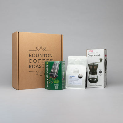 Aeropress Go + Hario Skerton Plus Gift Box