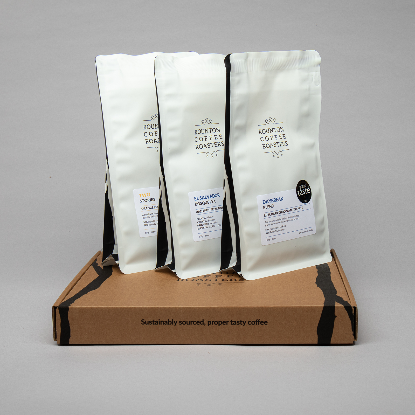 Sample Pack | 100g Samples Of Our Great Taste Award Winning Coffees