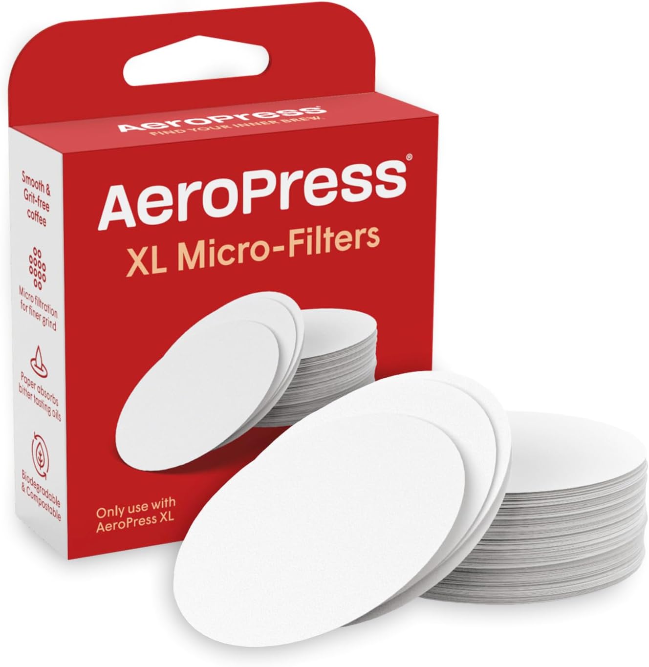 AeroPress XL Micro-Filters | 200 Coffee Paper Filters