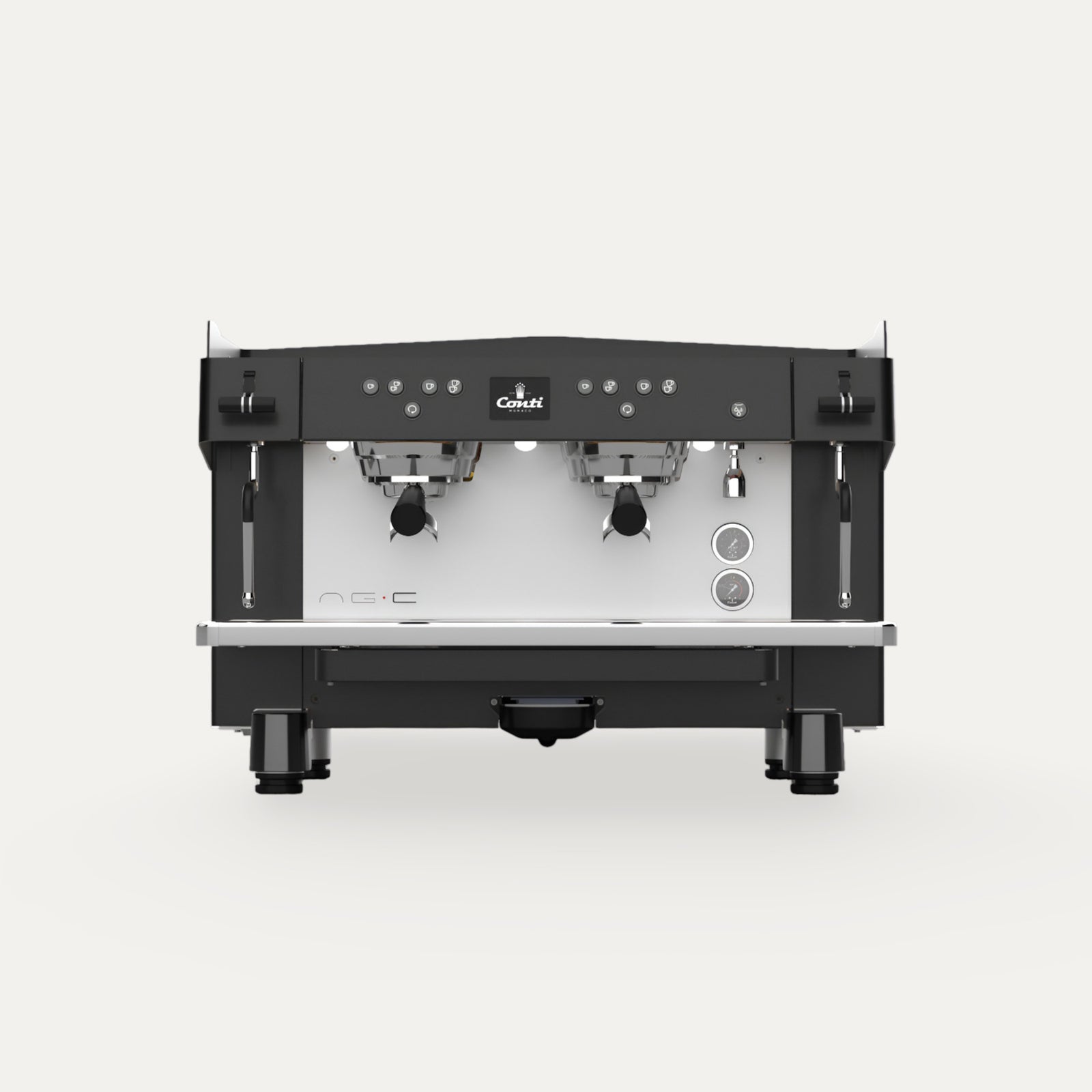 Conti NG•C commercial espresso machine in black and stainless steel
