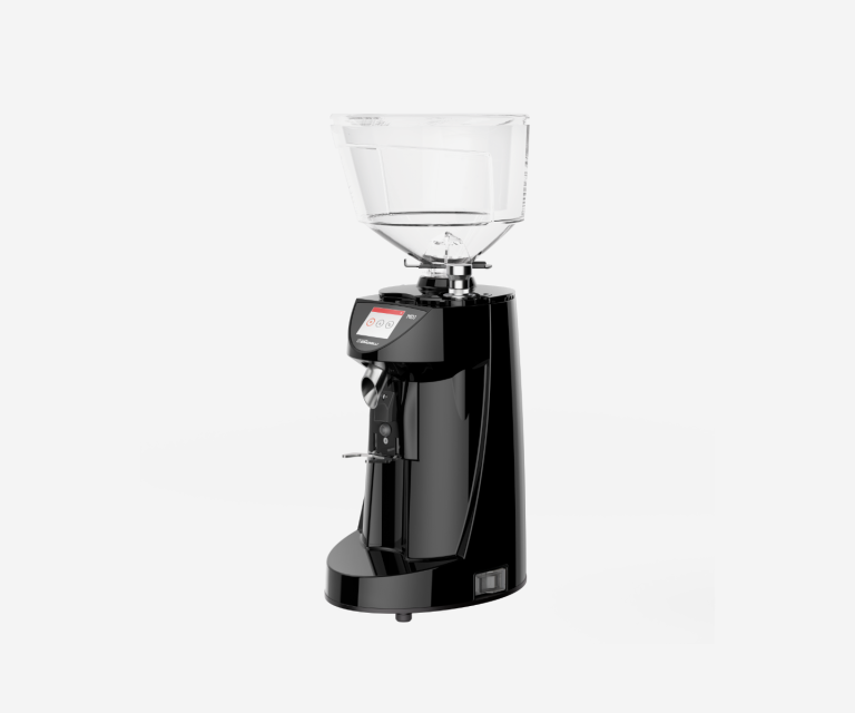 Nuova Simonelli - MDJ black coffee grinder with clear bean hopper and digital display