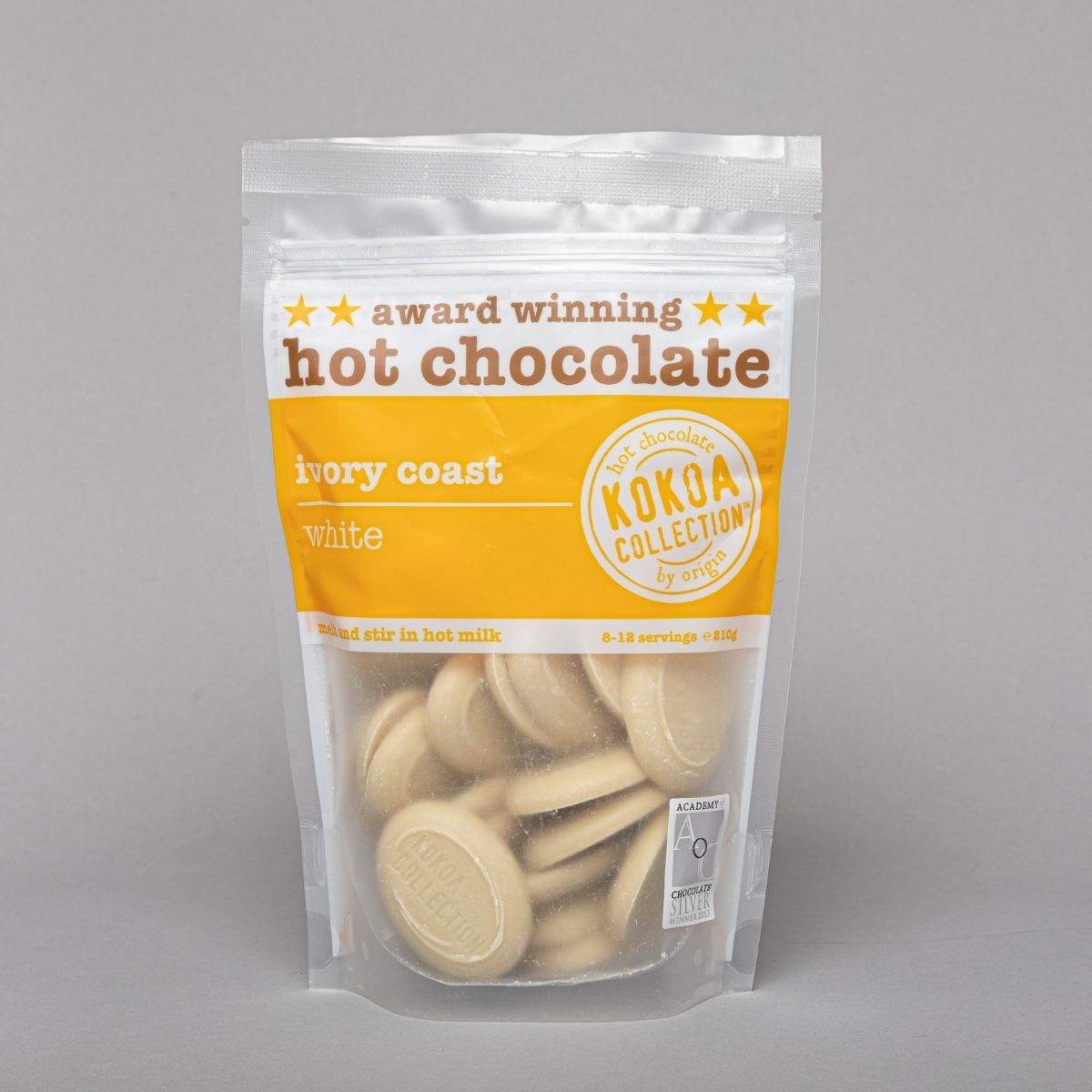 White Drinking Chocolate Flakes | Kokoa Collection | Rounton Coffee