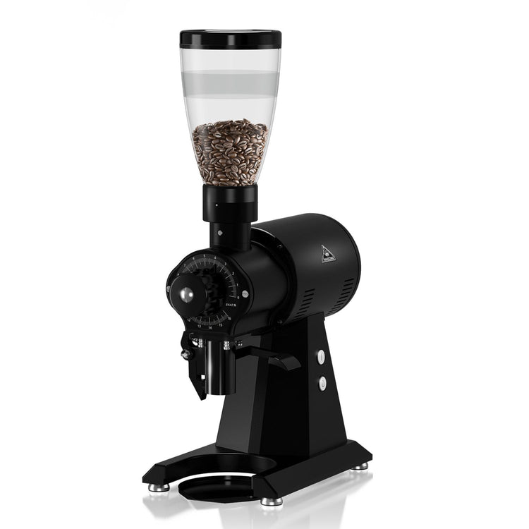 Mahlkönig - EK43S coffee grinder with bean hopper filled for specialty coffee brewing